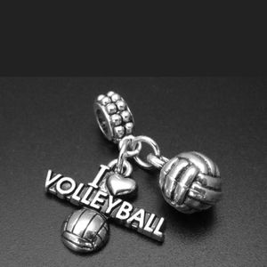 Volleyball Charms bracelet charms beads fits pandora European bracelets